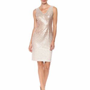 Calvin Klein Women's Sleeveless V-Neck Sequin Cock